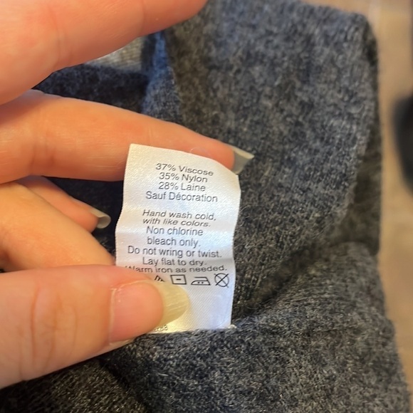 J. Crew Side-Button Elbow Patch Wool Blend Sweater Size M # B2395 - Picture 7 of 7